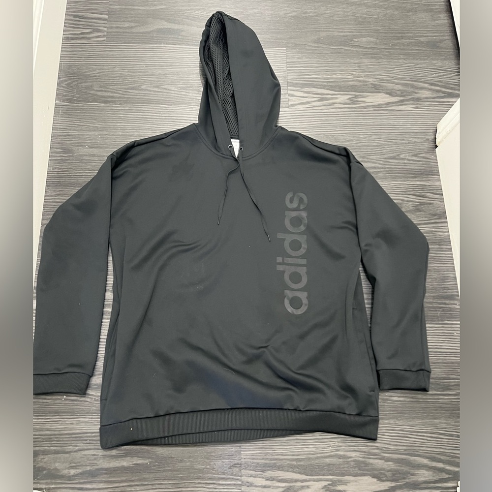 Adidas black hoodie sweater